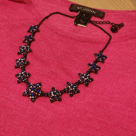 Brand New!! KATE SPADE NY: Bright Star| Multicolor Stones|Crystals|Black Metal - Picture 9 of 13